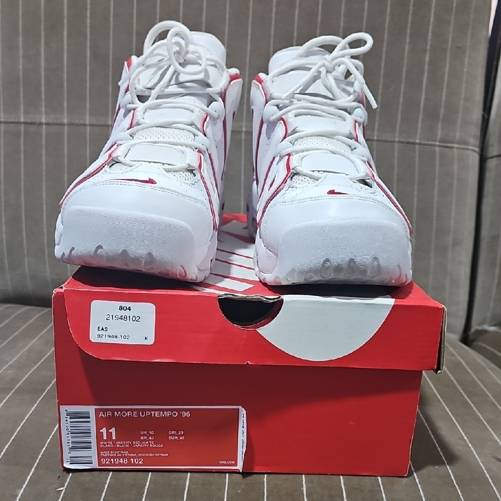 Nike Air More Uptempo '96 White and Red
